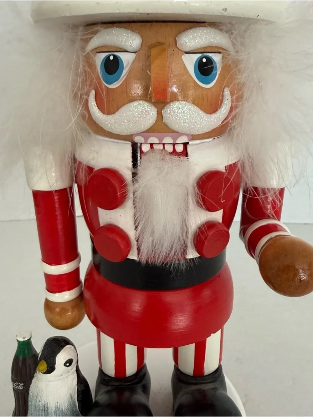 Kurt Adler Coca-Cola Hollywood Nutcracker with Polar Bear Hat 15-Inch - Picture 8 of 17